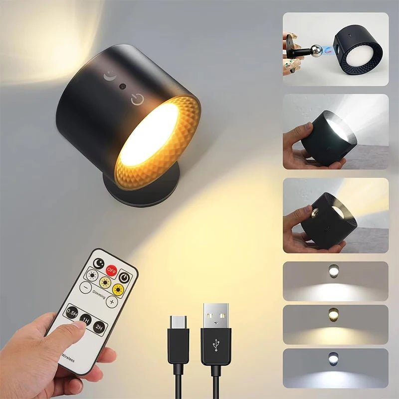 APPLIQUE MURALE LED ROTATIVE A 360°